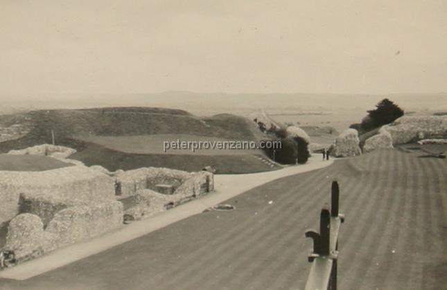 Peter Provenzano Photo Album Image_copy_121.jpg - Ruins at Old Sarum, an Iron Age hill fort. Wiltshire, England - 1941.